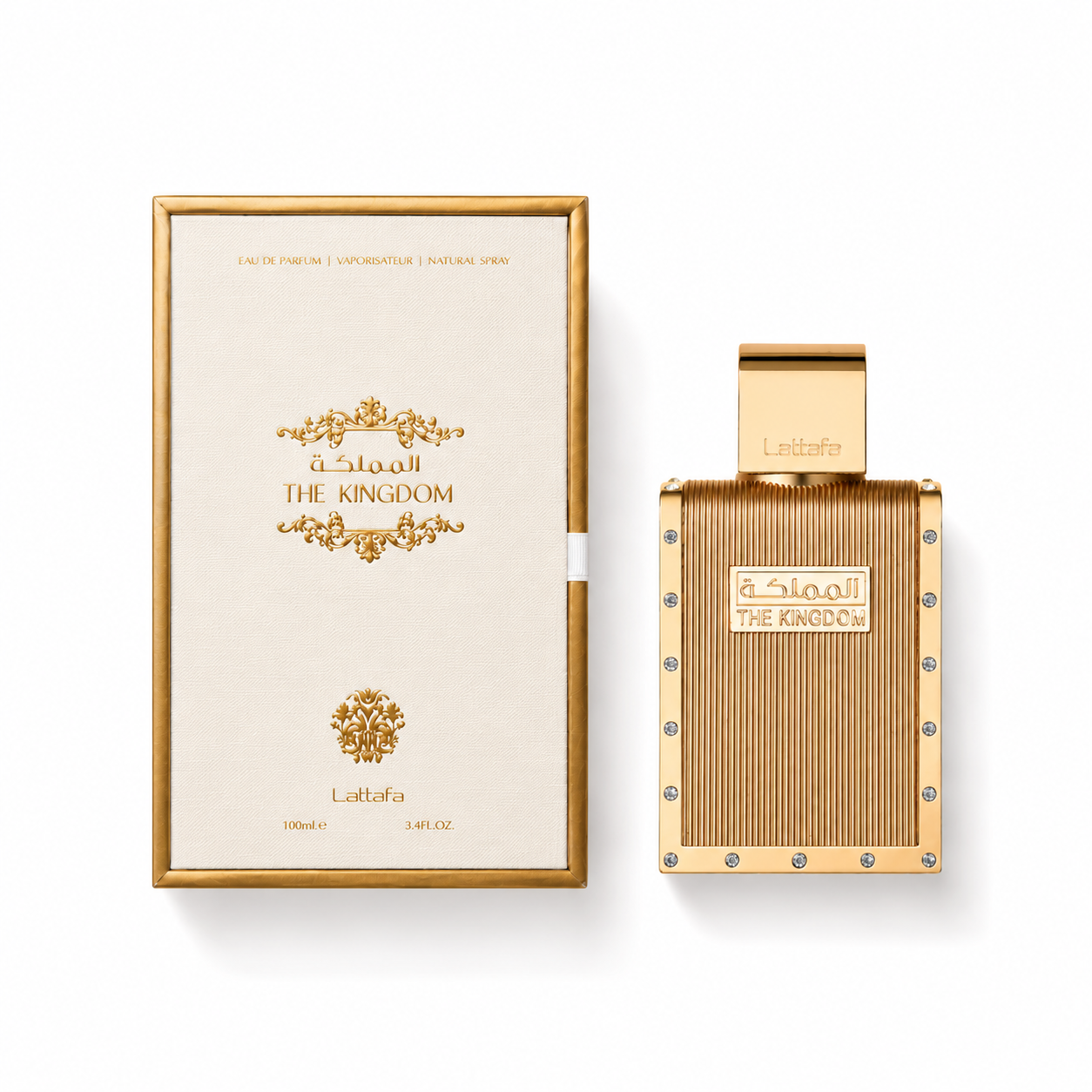 Lattafa The Kingdom Eau de Parfum for Men 3.4 oz / 100 ml Long Lasting Woody Aromatic Fragrance