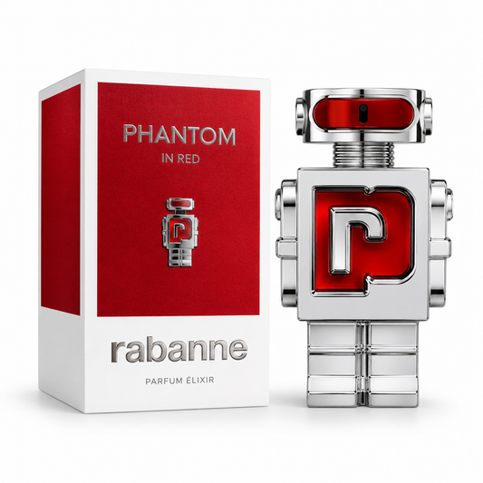 Rabanne Phantom in Red Parfum Elixir for Men 3.4 oz / 100 mL