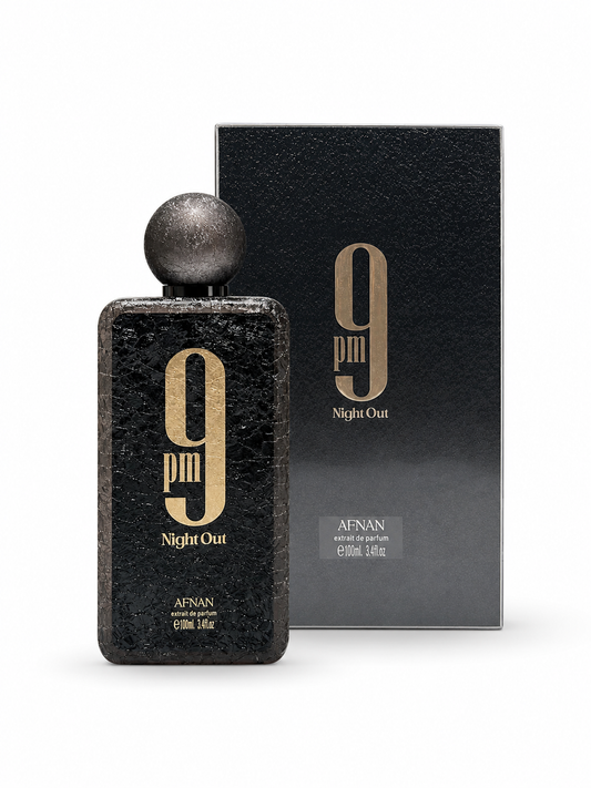 Afnan 9 PM Night Out Extrait de Parfum 3.4 oz 100ml