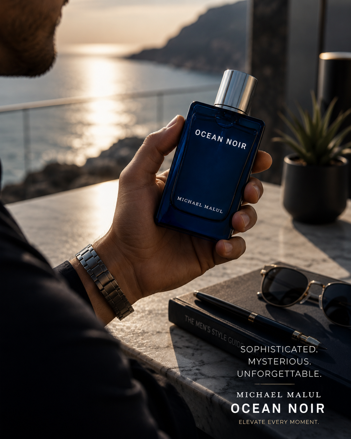 Ocean Noir Eau de Parfum 100ml by Michael Malul London | Men's Fragrance
